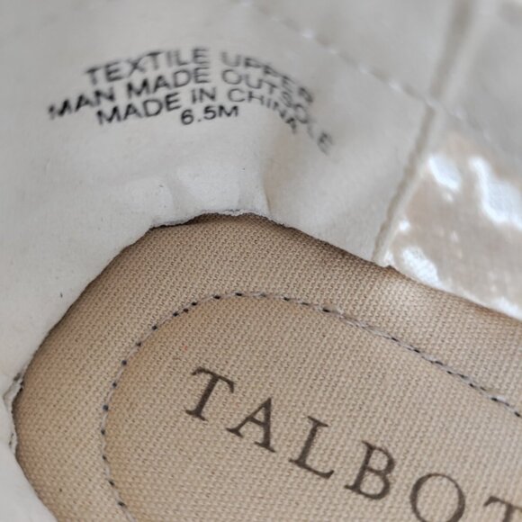 Talbots IZZY ESPADRILLE FLATS - FLORAL CROCHET Woman's Sz 6.5 - Picture 7 of 8